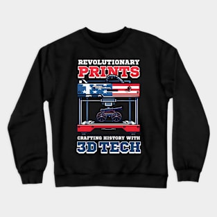 Crafting History With 3D Tech Patriotic 3D Crewneck Sweatshirt